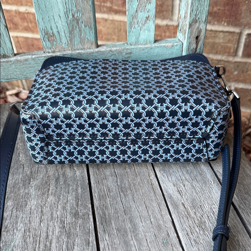 Kate Spade NY Link Camera Bag Blue Multi Saffiano PVC w/Matching Card Holder - Picture 16 of 16